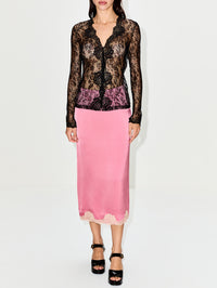 Lace Cardigan,VALENTINO GARAVANI,NERO,Image 2