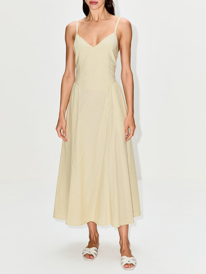Bardot Dress,XÍRENA,CITRINE,Image 1