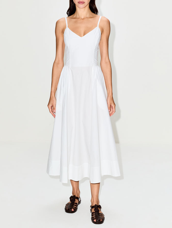 Bardot Dress,XÍRENA,WHITE,Image 1
