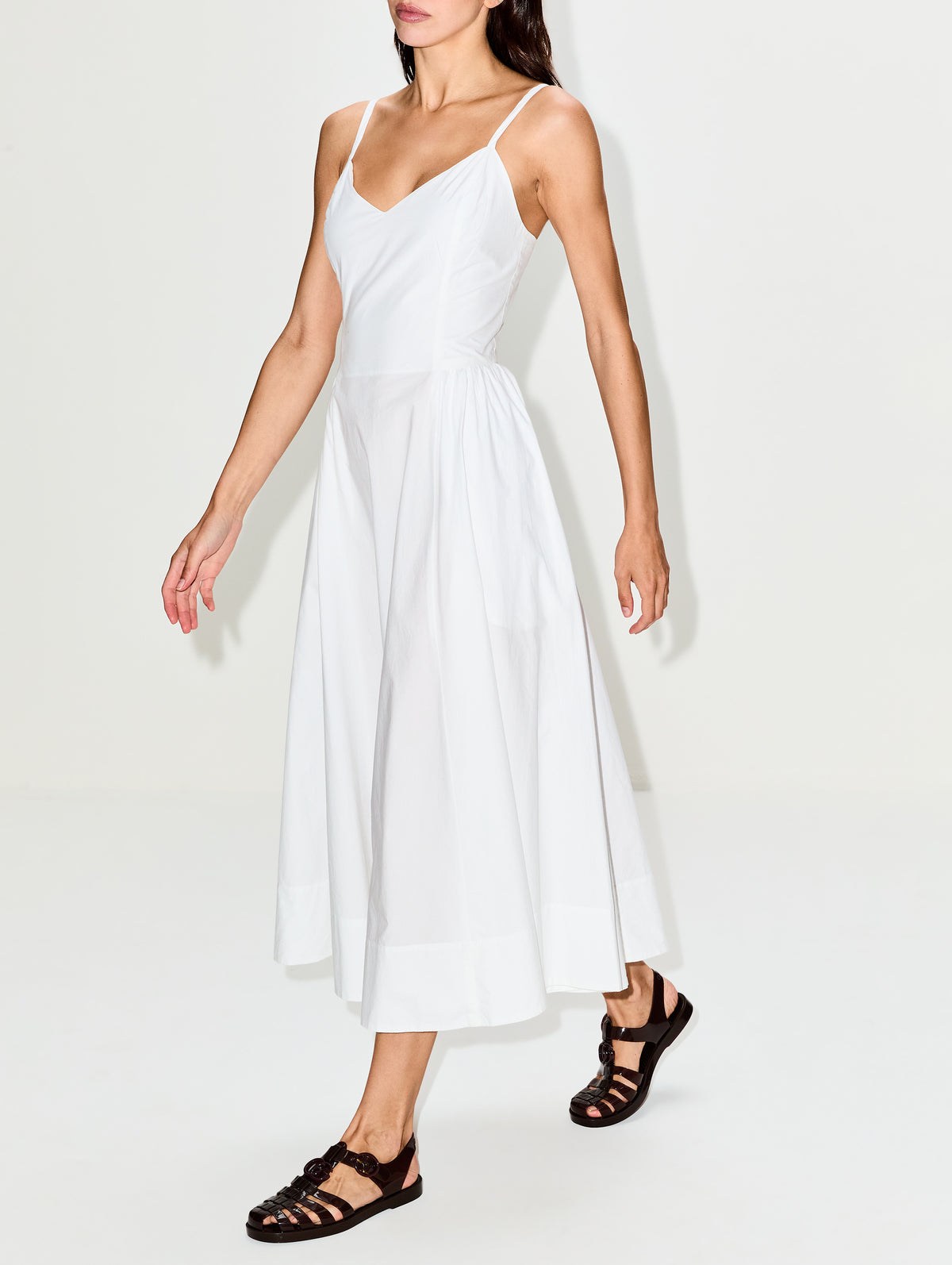 Bardot Dress,XÍRENA,WHITE,Image 3