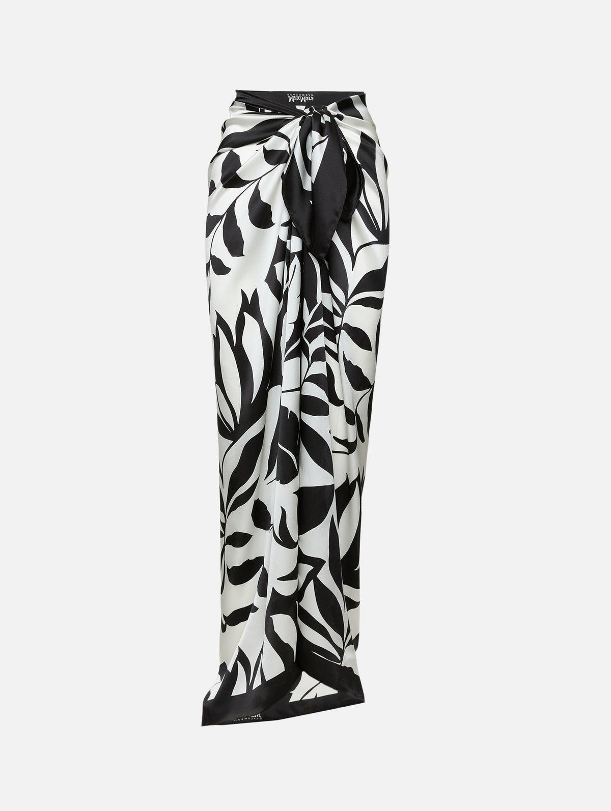 Swim Wrap,MAX MARA,BLACK FLORAL,Image 1