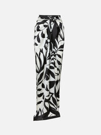 Swim Wrap,MAX MARA,BLACK FLORAL,Image 1