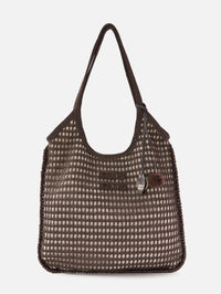 Summer Project Crochet Shoulder Bag,MIU MIU,CACAO,Image 1