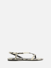 Louden Sandal,STAUD,WHITE SNAKE,Image 1