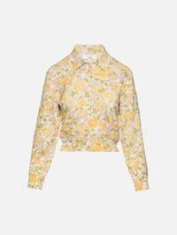 Button Down Shirt,CHLOÉ,WHITE YELLOW,Image 1