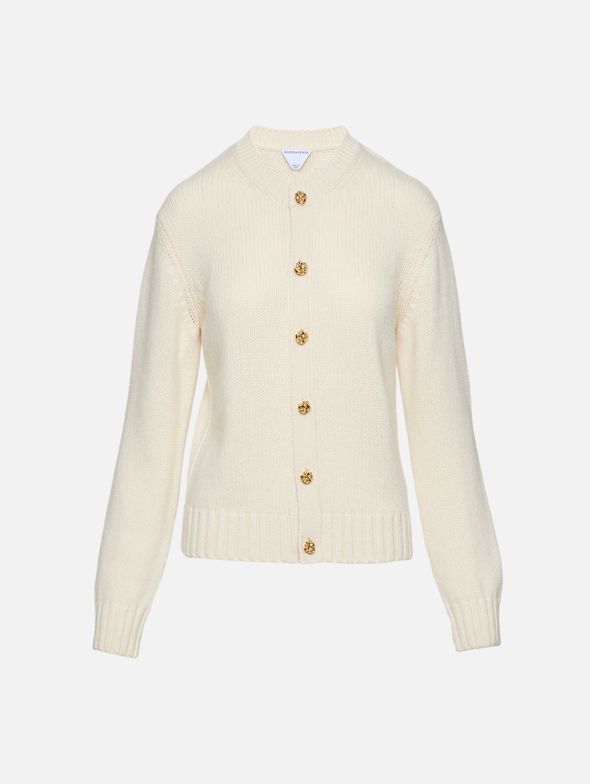 Diagonal Knit Cardigan | BOTTEGA VENETA | elysewalker