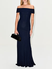 Bandeau Dress,ALAIA,MINUIT,Image 2