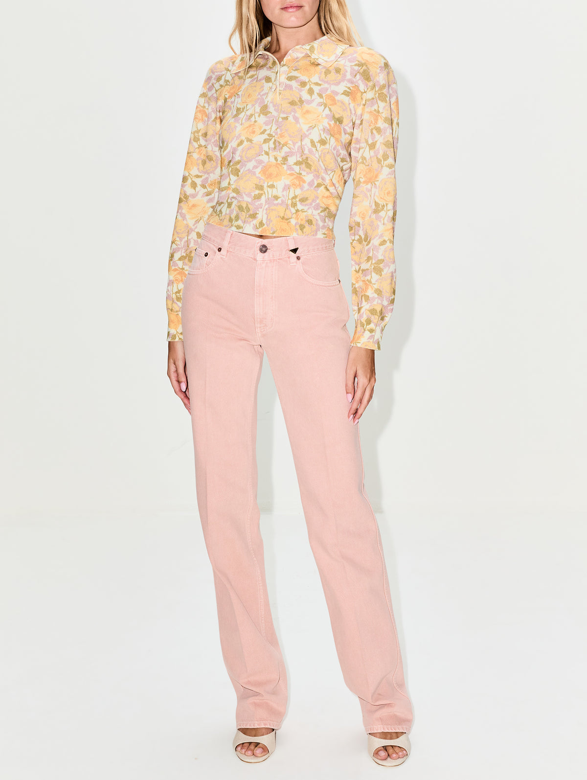 Dyed Jean,CHLOÉ,TIMID PINK,Image 2