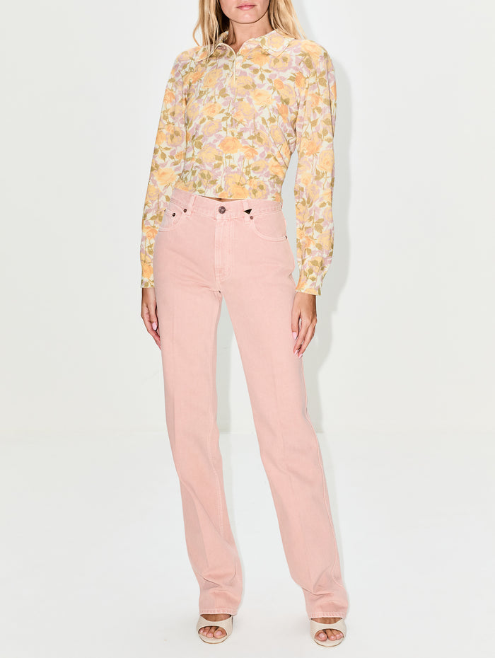 Dyed Jean,CHLOÉ,TIMID PINK,Image 1