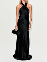 Pandora Gown,GALVAN,BLACK,Image 2