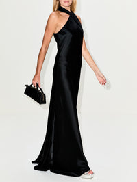 Pandora Gown,GALVAN,BLACK,Image 3