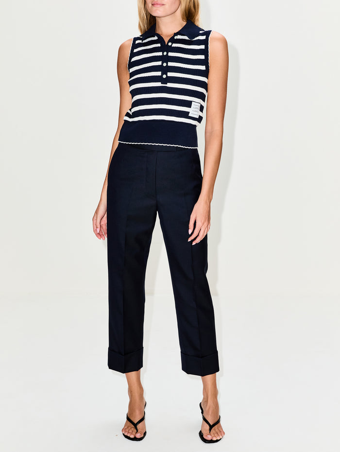 Classic Backstrap Trouser,THOM BROWNE,NAVY,Image 1