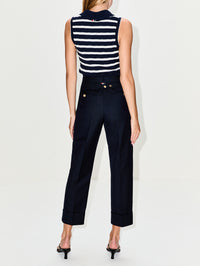 Classic Backstrap Trouser,THOM BROWNE,NAVY,Image 4