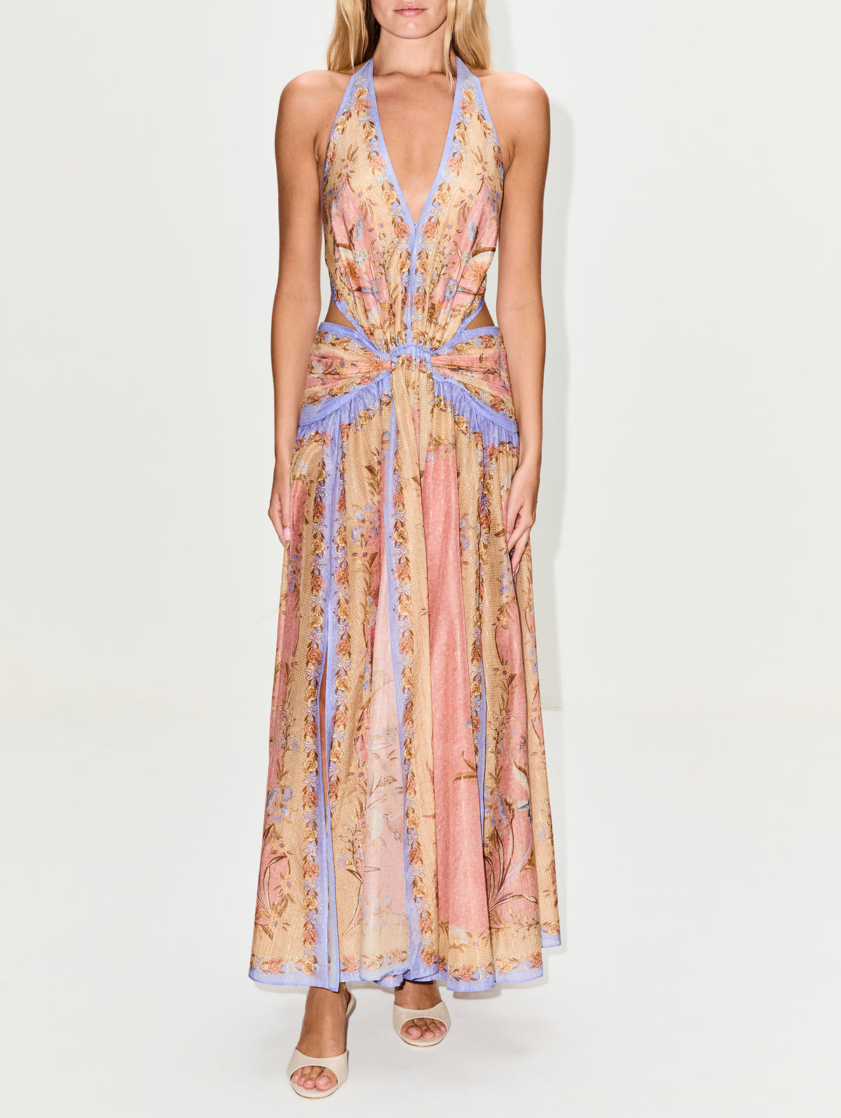 Indra Plunge Halter Dress | ZIMMERMANN