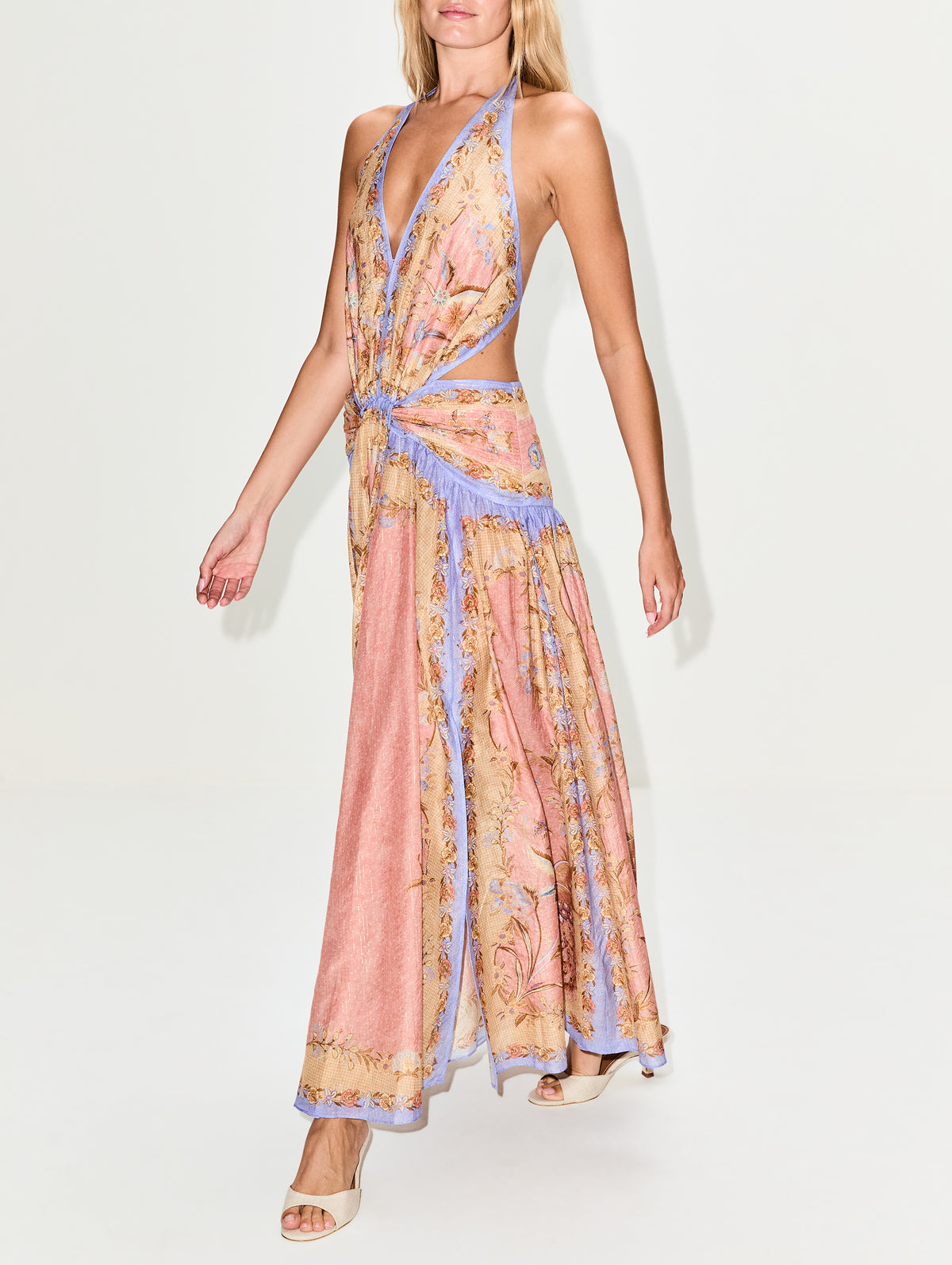 Indra Plunge Halter Dress | ZIMMERMANN