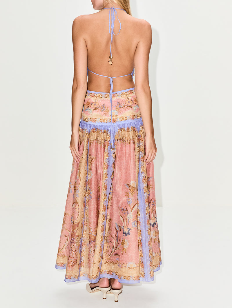 zimmermann wonderland halter dress Indra Plunge Halter Dress | ZIMMERMANN