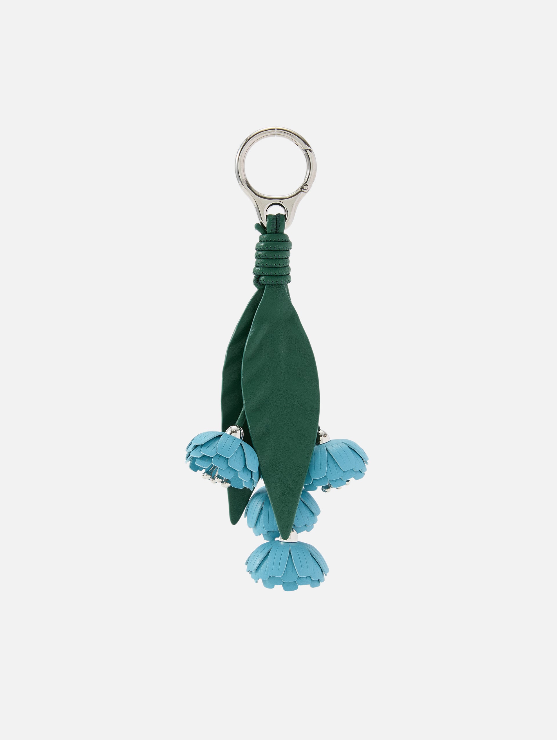 LOEWE アップサイクルキーホルダー グリーン/ブルー Flower Pistil Charm Keychain | LOEWE | elysewalker