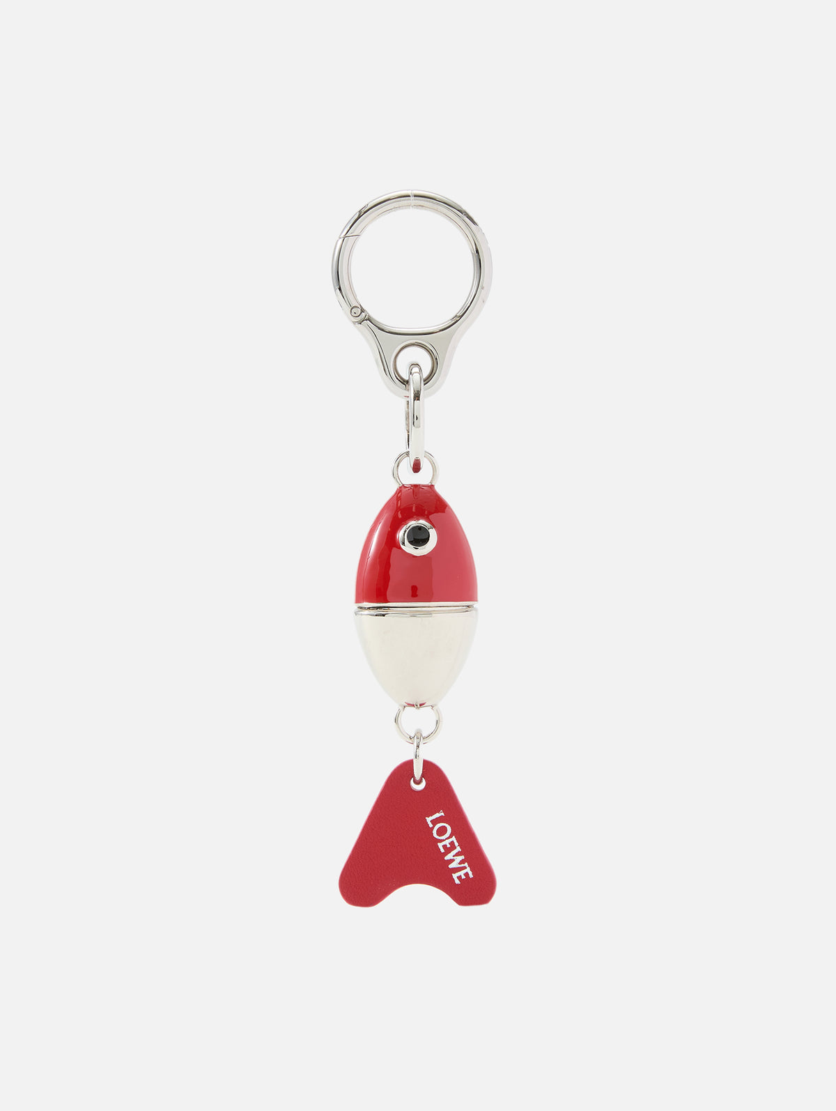 Fishing Lure Charm Keychain,LOEWE,RED SILVER,Image 1