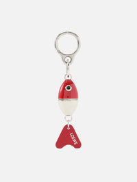 Fishing Lure Charm Keychain,LOEWE,RED SILVER,Image 1