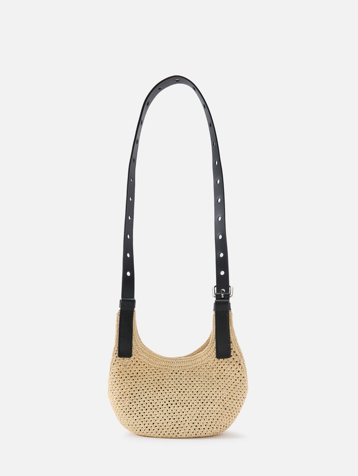 Punch Hole Hobo Mini,LOEWE,BLACK,Image 2