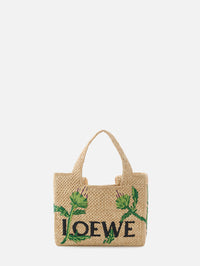 Font Tote Bag,LOEWE,NATURAL GREEN,Image 1