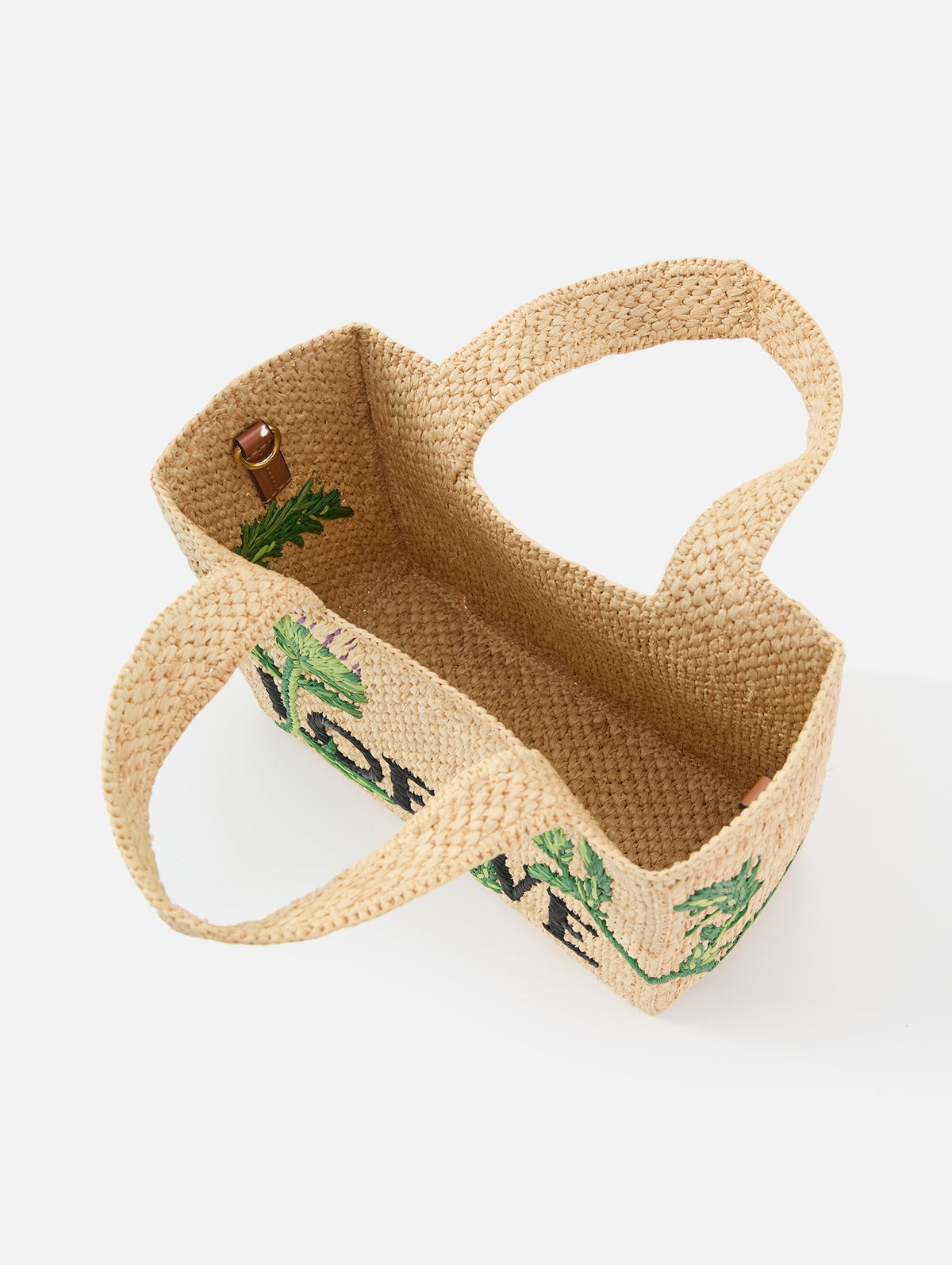 Font Tote Bag,LOEWE,NATURAL GREEN,Image 5