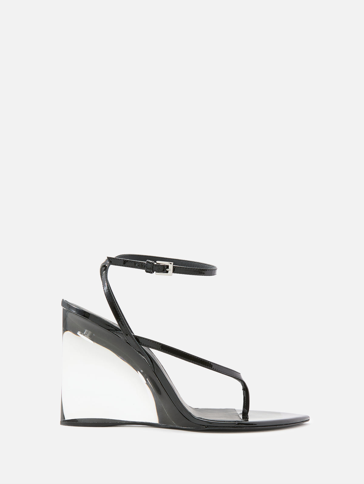 Tongs Wedge 90mm,ALAIA,NOIR,Image 1