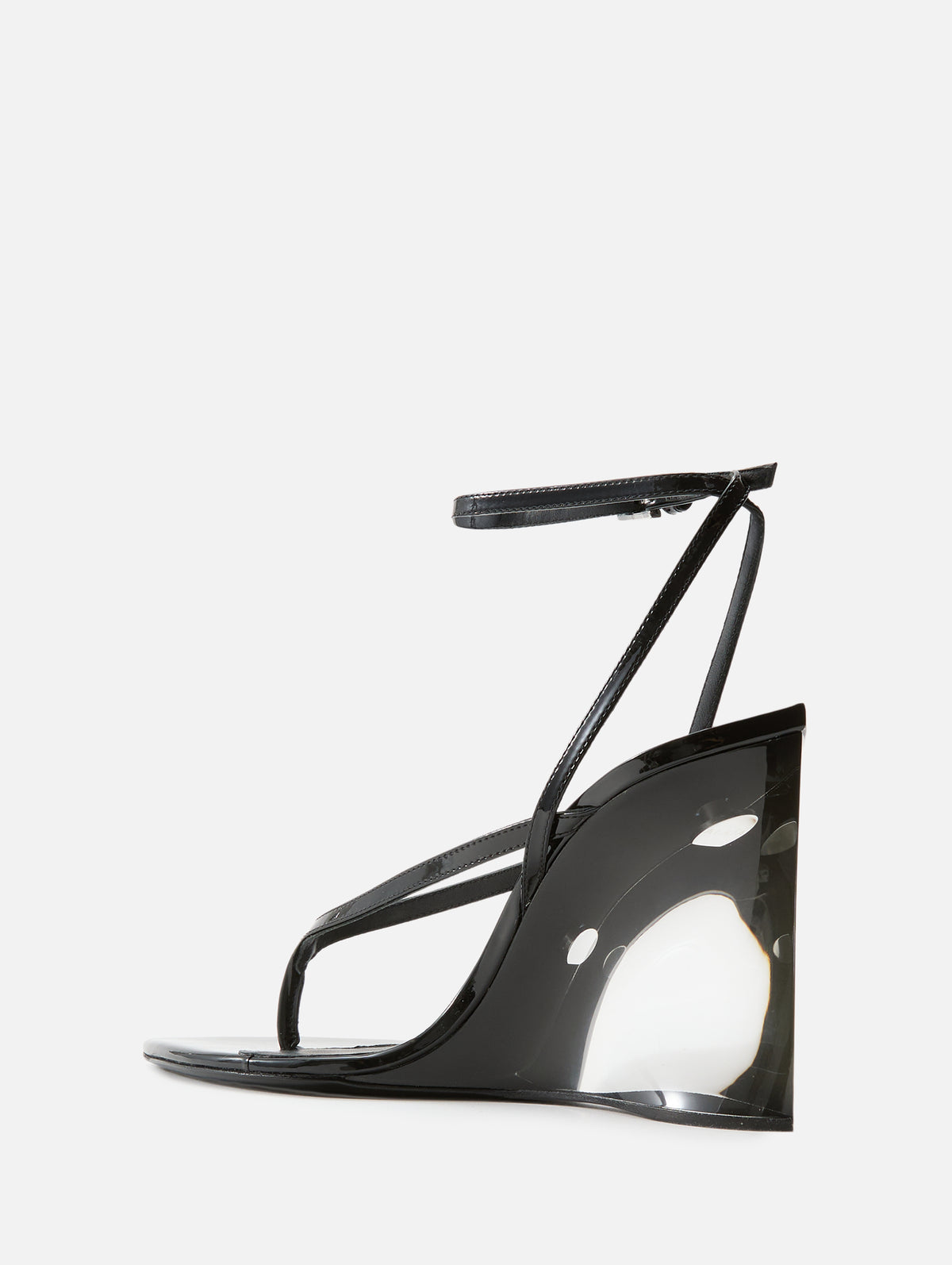 Tongs Wedge 90mm,ALAIA,NOIR,Image 3