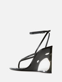 Tongs Wedge 90mm,ALAIA,NOIR,Image 3