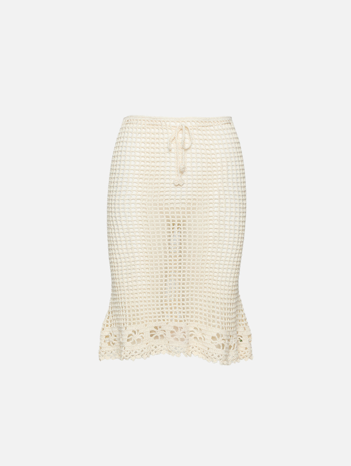 Sara Midi Skirt,TERRY PUESTO,CREAM,Image 1