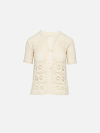 Poolside Top,TERRY PUESTO,CREAM,Image 1