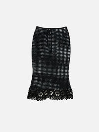 Sara Midi Skirt,TERRY PUESTO,NOIR,Image 1