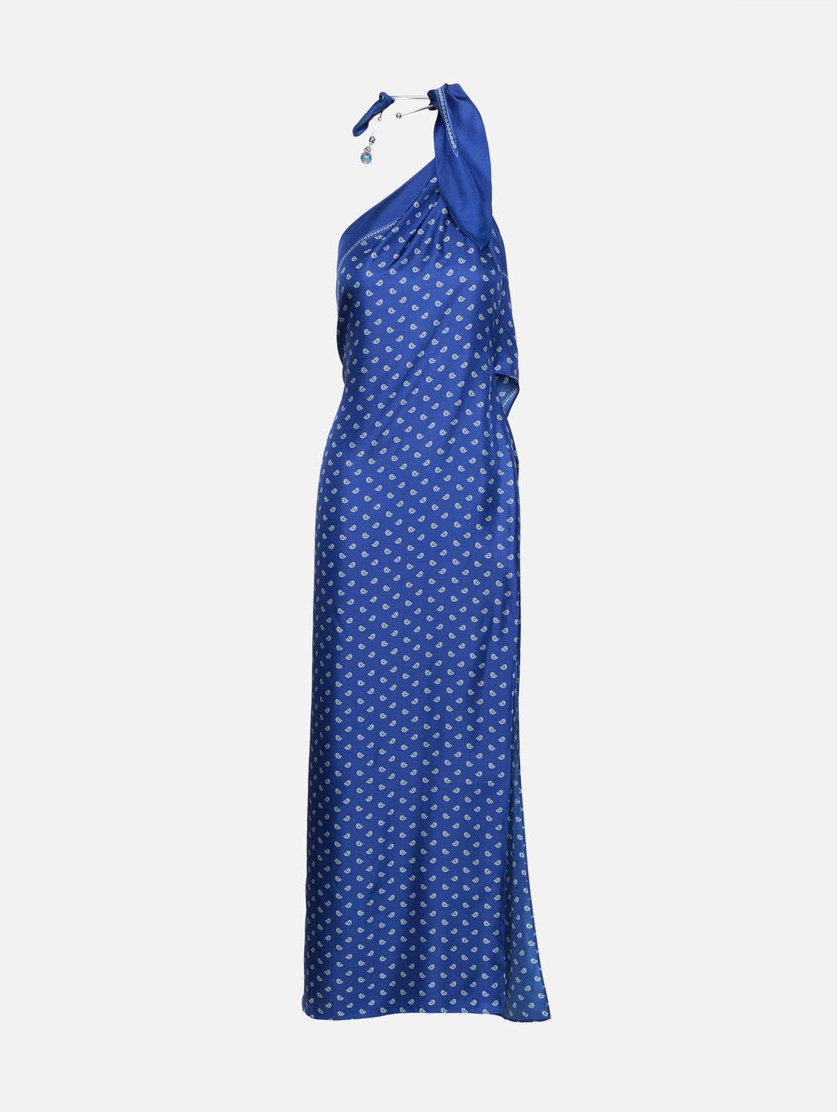 Bandana Scarf Tie Dress,CHRISTOPHER ESBER,INDIGO BANDANA PRINT,Image 1