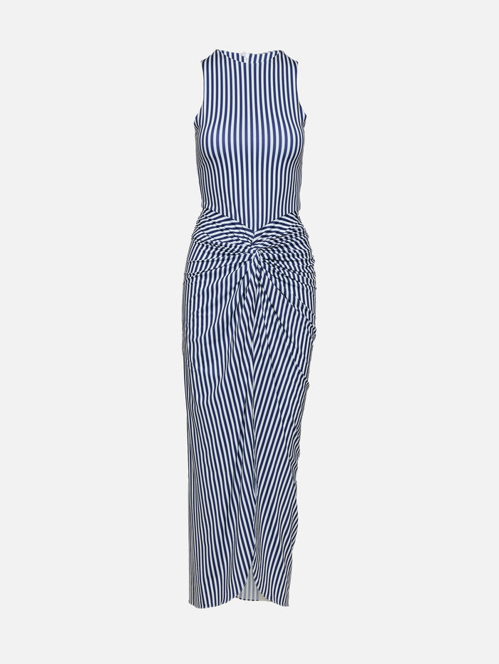 Leni Dress,SILVIA TCHERASSI,BLUE STRIPES,Image 1