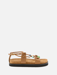 Pebble Beads Sandal,LOEWE,CAMEL,Image 1
