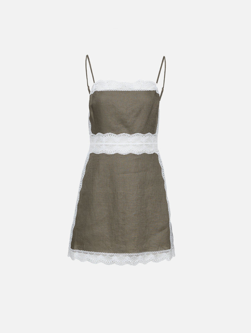 Amalina Linen Dress | STAUD