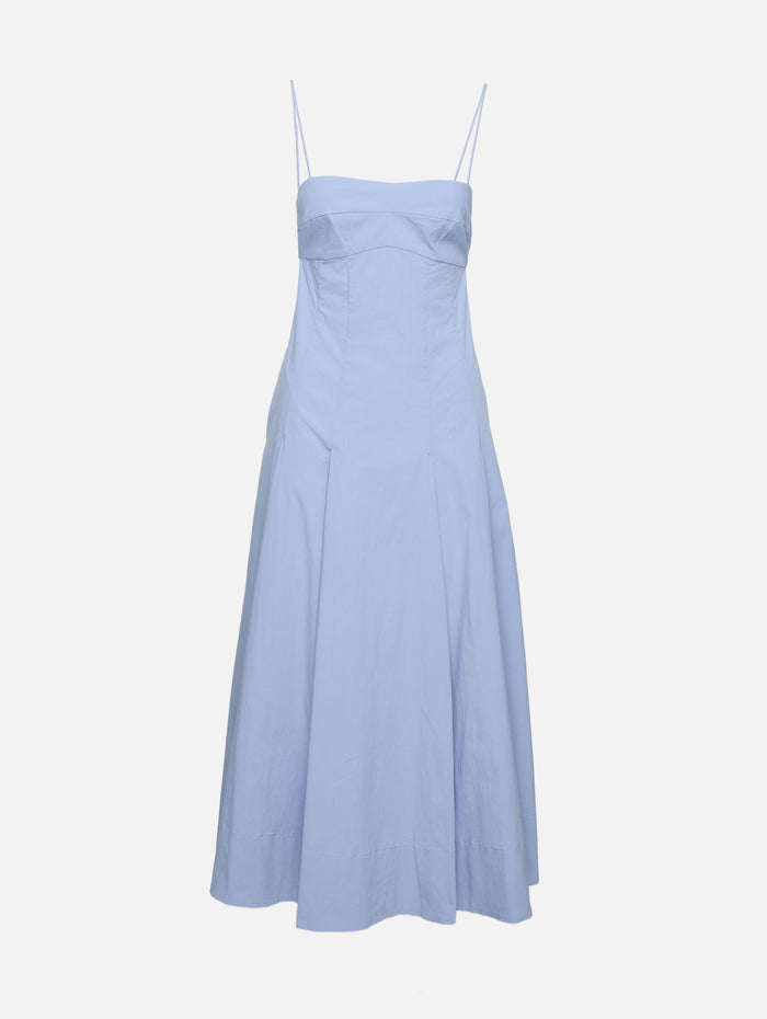 Everyday Cotton Pleat Dress,ST AGNI,SKY,Image 1