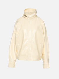 Buckle Aviator Jacket,MIMCHIK,CUSTARD,Image 1