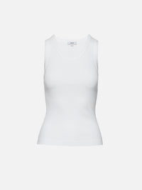 Poppy Tank Top,AGOLDE,WHITE,Image 1