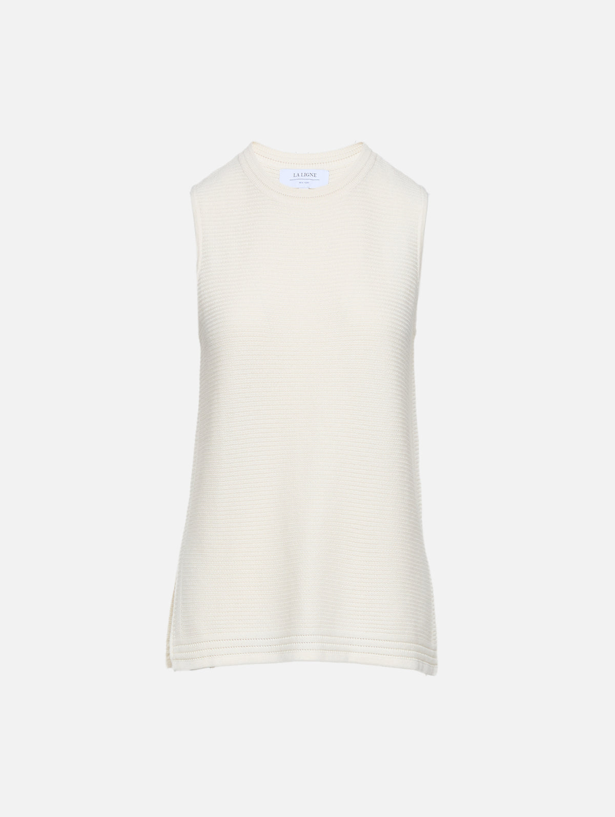 Crochet Maxime Tank Top,LA LIGNE,IVORY,Image 1