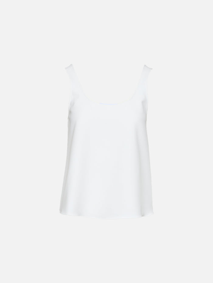 Crepe Tank Top,LA LIGNE,IVORY,Image 1