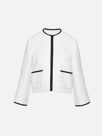 Tweed Jacket,VALENTINO GARAVANI,MILKY BLACK,Image 1