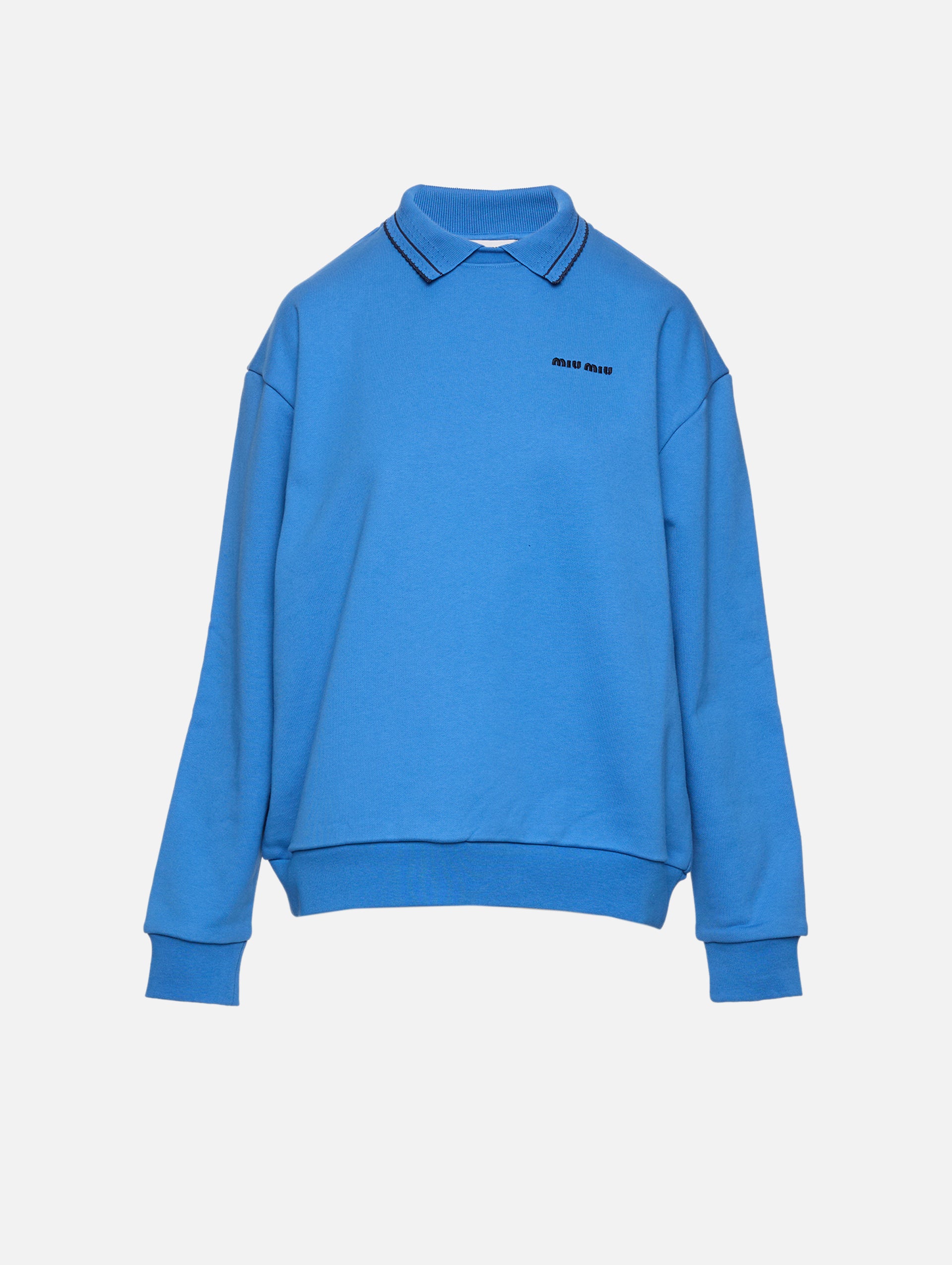Collar Sweatshirt | MIU MIU | elysewalker