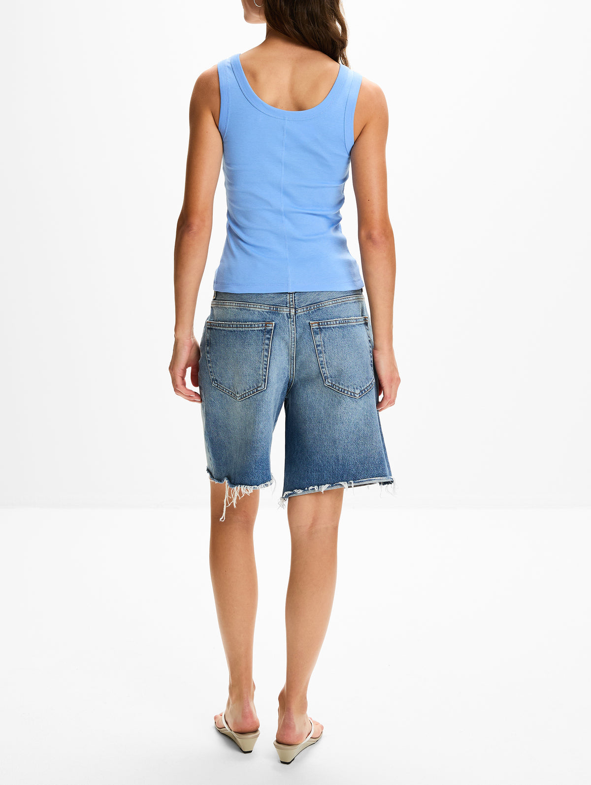 Hillie Tank Top,FLORE FLORE,BABY BLUE,Image 3