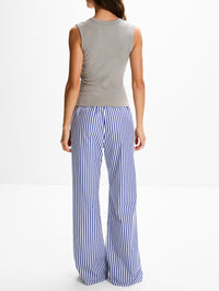 Stripe Pant,LA LIGNE,COBALT WHITE,Image 3