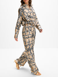 Elasticated Trouser,LOEWE,BEIGE,Image 3
