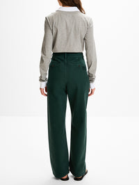 Collar Pullover Sweater,MIU MIU,GREY WHITE,Image 3
