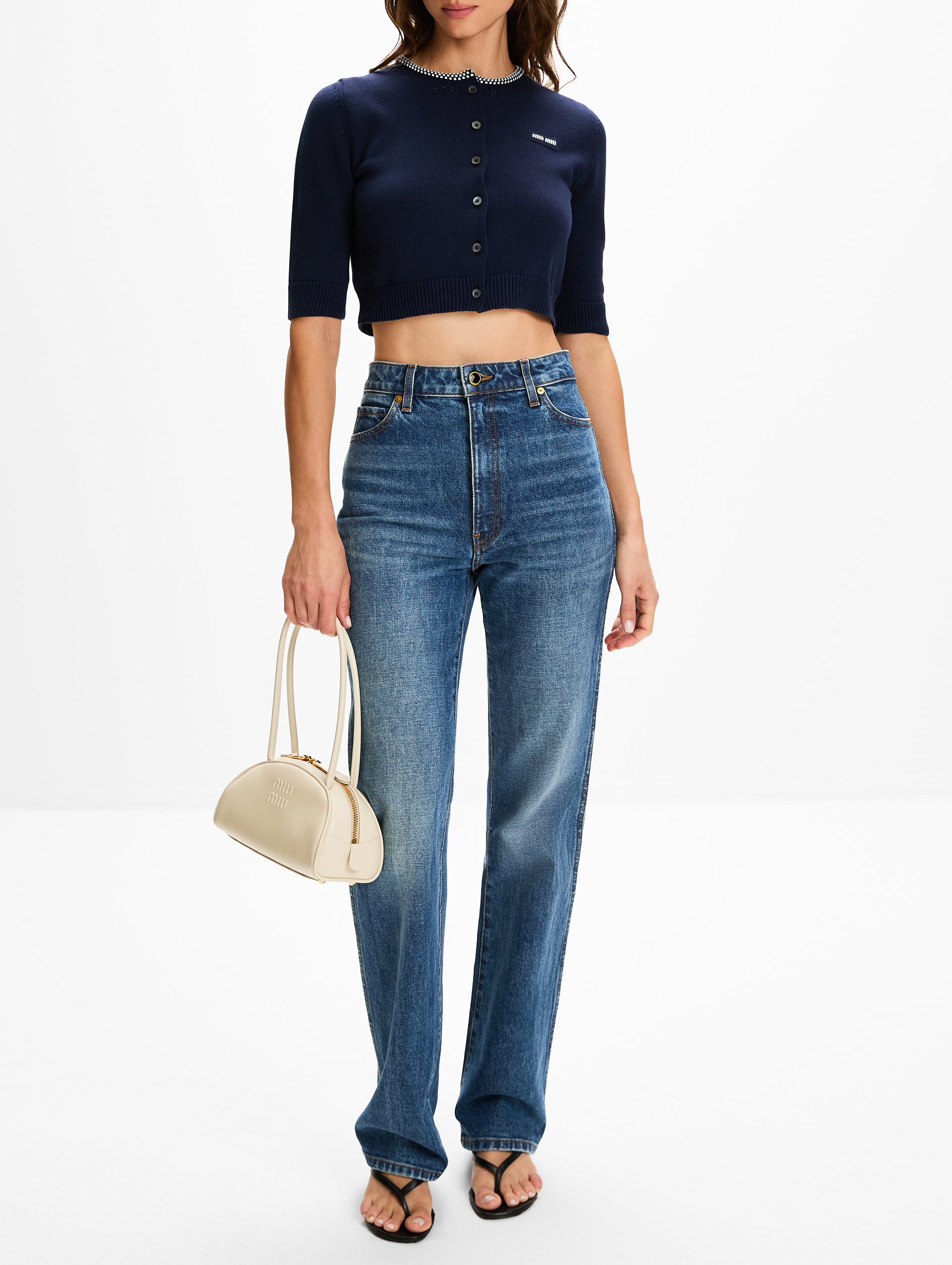 Cropped Cardigan | MIU MIU | elysewalker