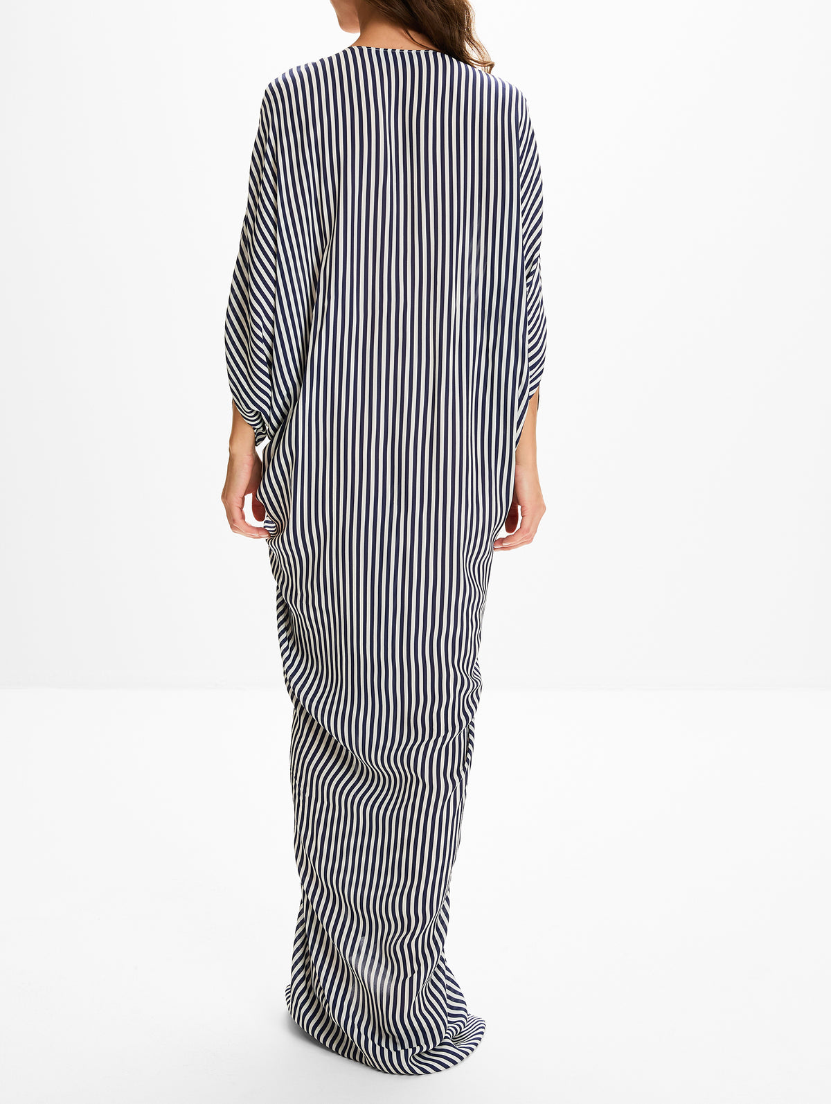 Fiore Tunic Dress,SILVIA TCHERASSI,BLUE STRIPES,Image 4