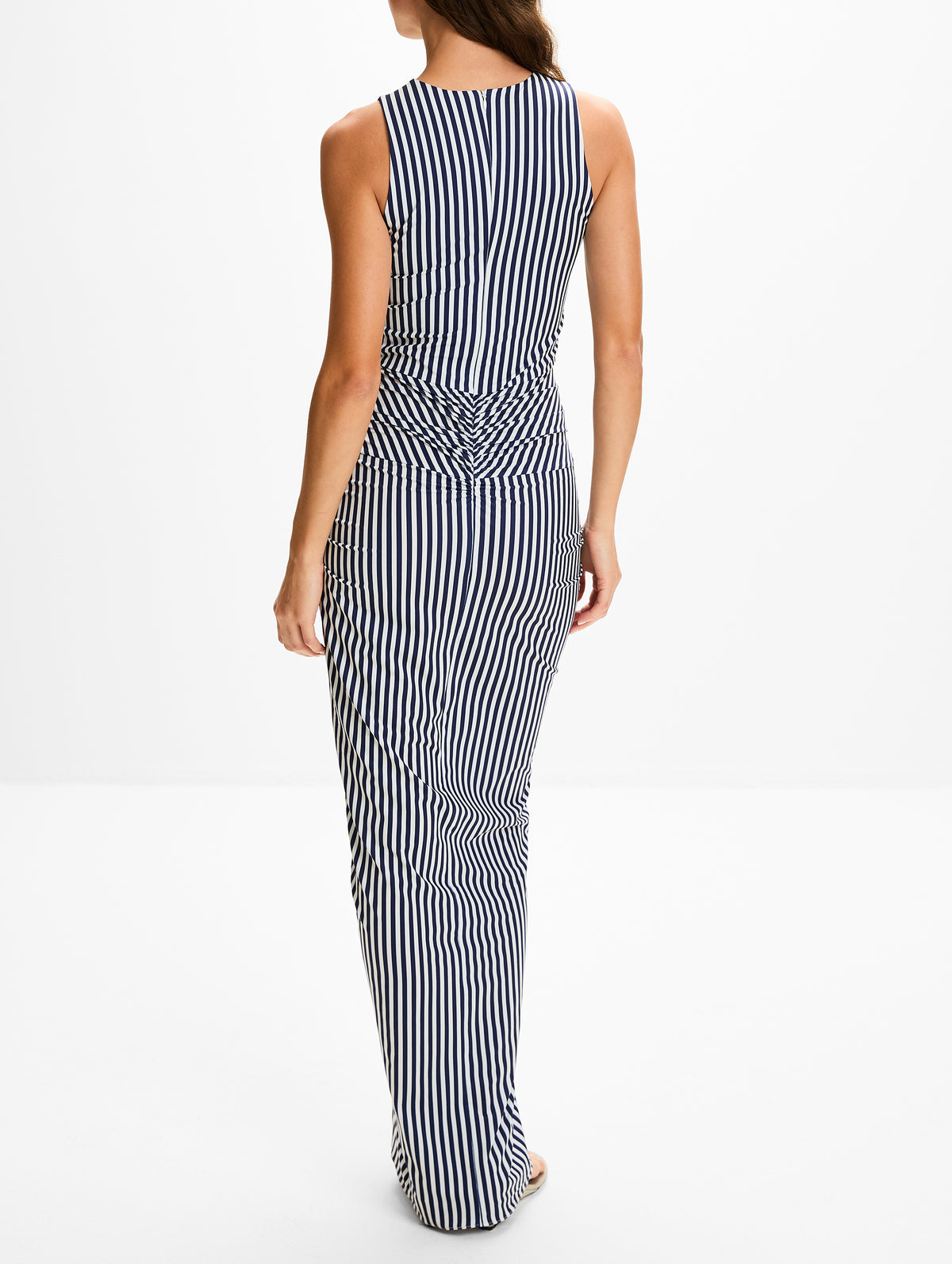 Leni Dress,SILVIA TCHERASSI,BLUE STRIPES,Image 4